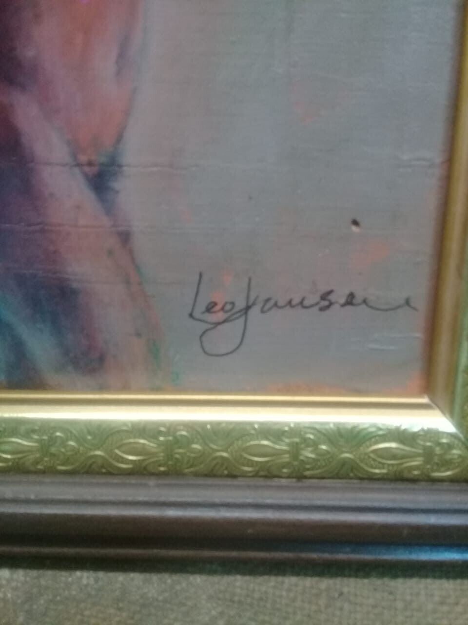 Original painting "Lady"  by Leo Jansen - Oil on masonite / Signed / Unique!
