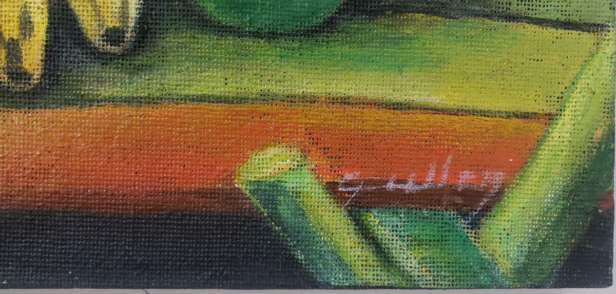 Antique Oil Canvas 1976 Signed "Guillen" - Amazing Still Life / FINE Vintage