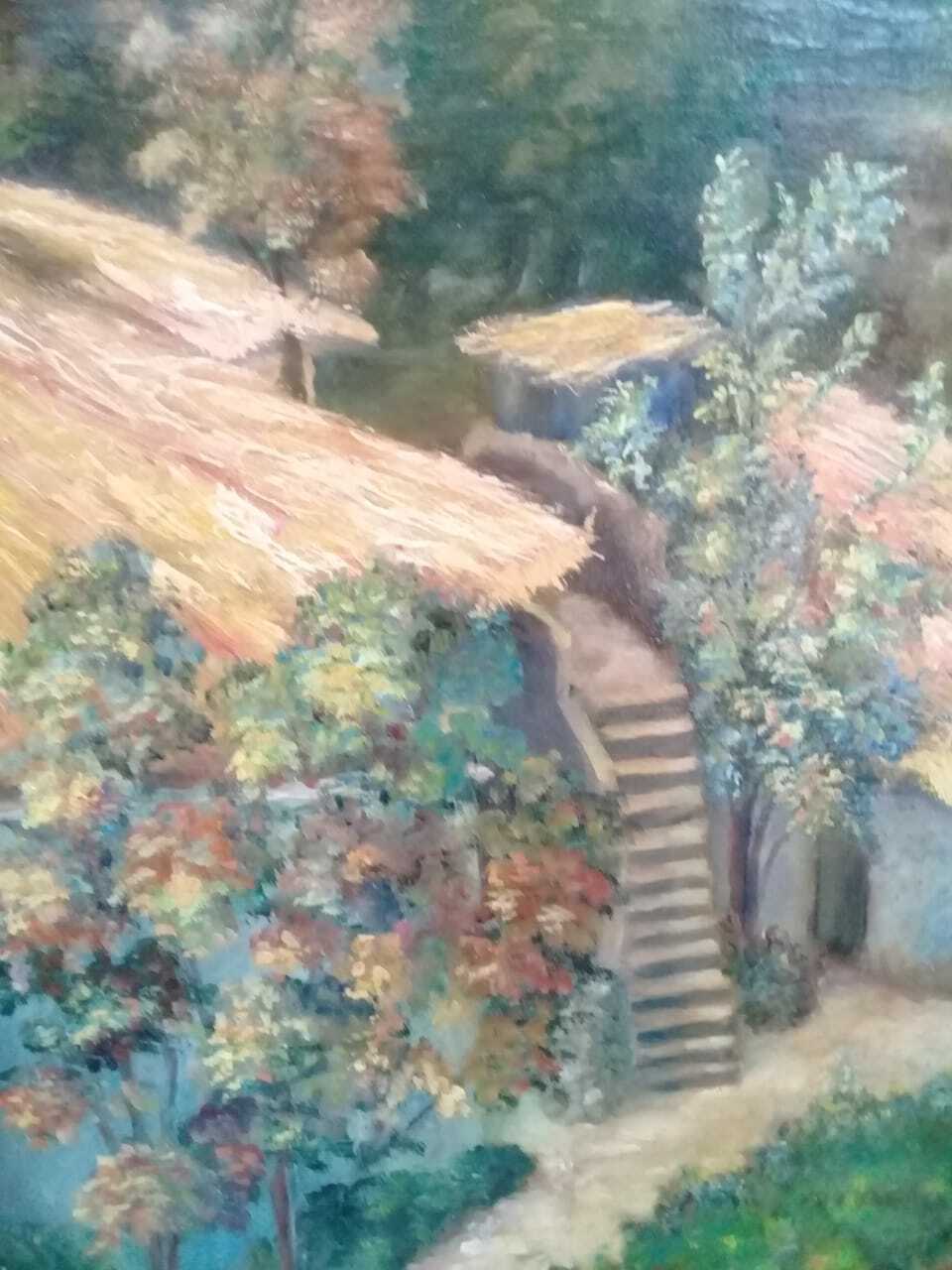 Original Fine Art - Oil Canvas Painting / Landscape 