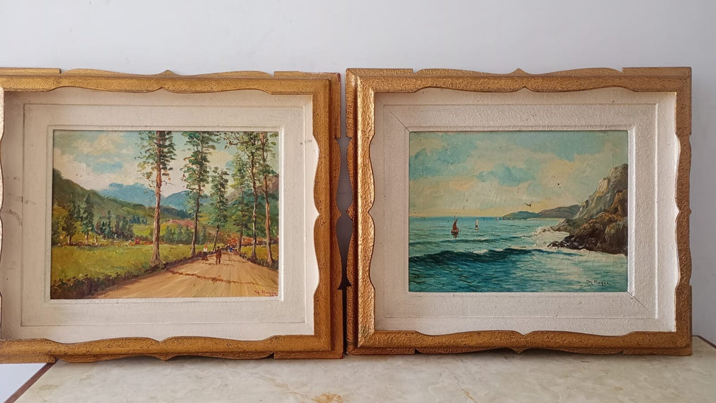 FINE European Landscapes /  1960's - Oil canvas Painting