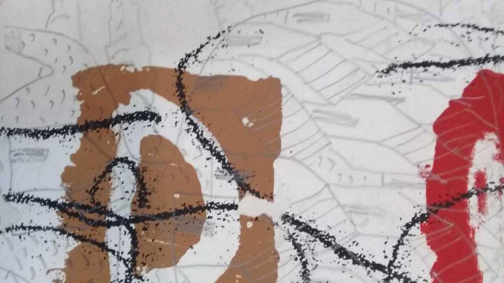 FINE ART by Paul Klee - Antique rare arwork painting on cardboard - signed 