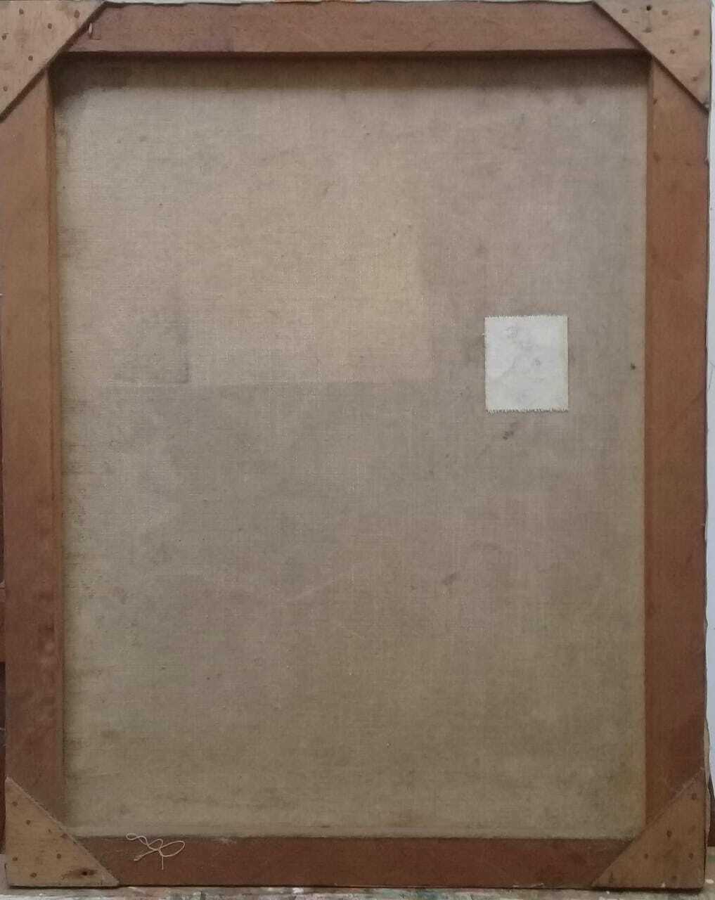 Original: Antique Painting Oil Canvas - Signed: BIEL / Very rare painting 1960s
