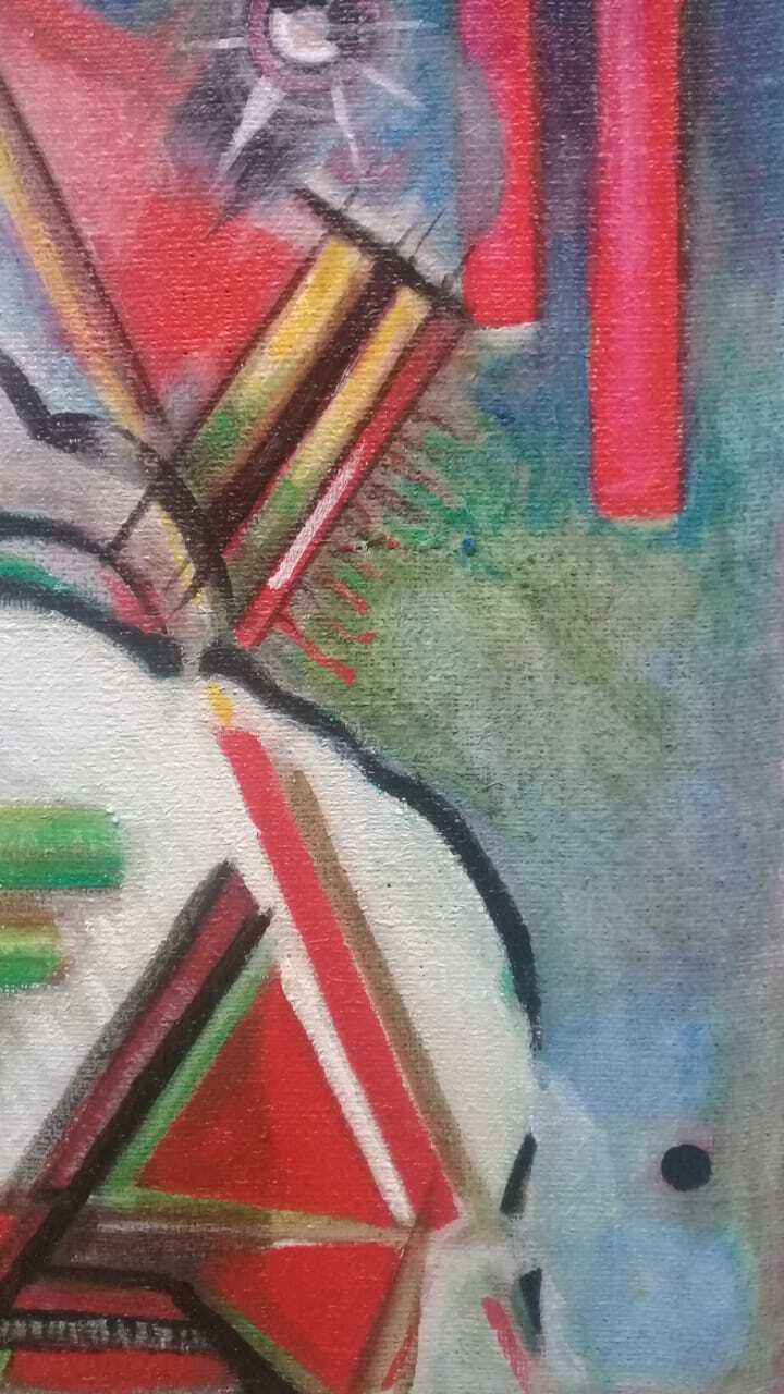 Wassily Kandinsky - Vintage Oil canvas Painting - Russian Style / Manner of