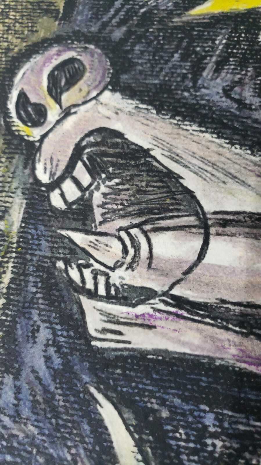 Pablo Picasso -  "Engraving on Cardboard" Colored - After