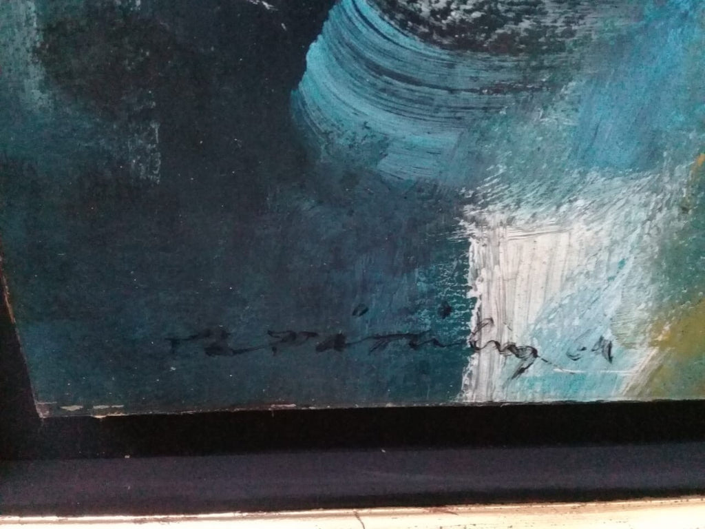 FINE ART Piece by Alberto Dávila - Abstract Expressionism 1964 / Oil Masonite