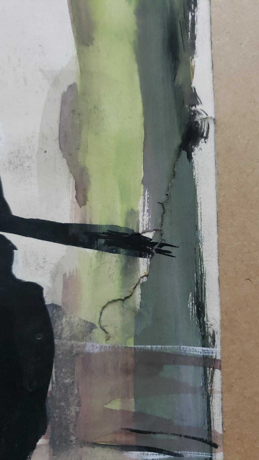 AFTER - Salvador Dalí -  Vintage Art Bull - Oil  Paper - Super Rare / Style of 