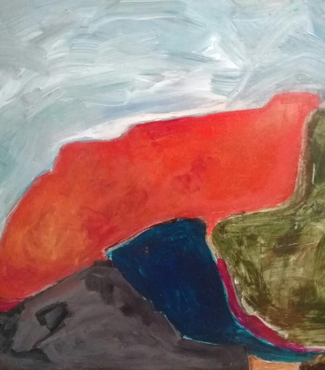 Serge Poliakoff - Oil Canvas Painting / Abstract Composition