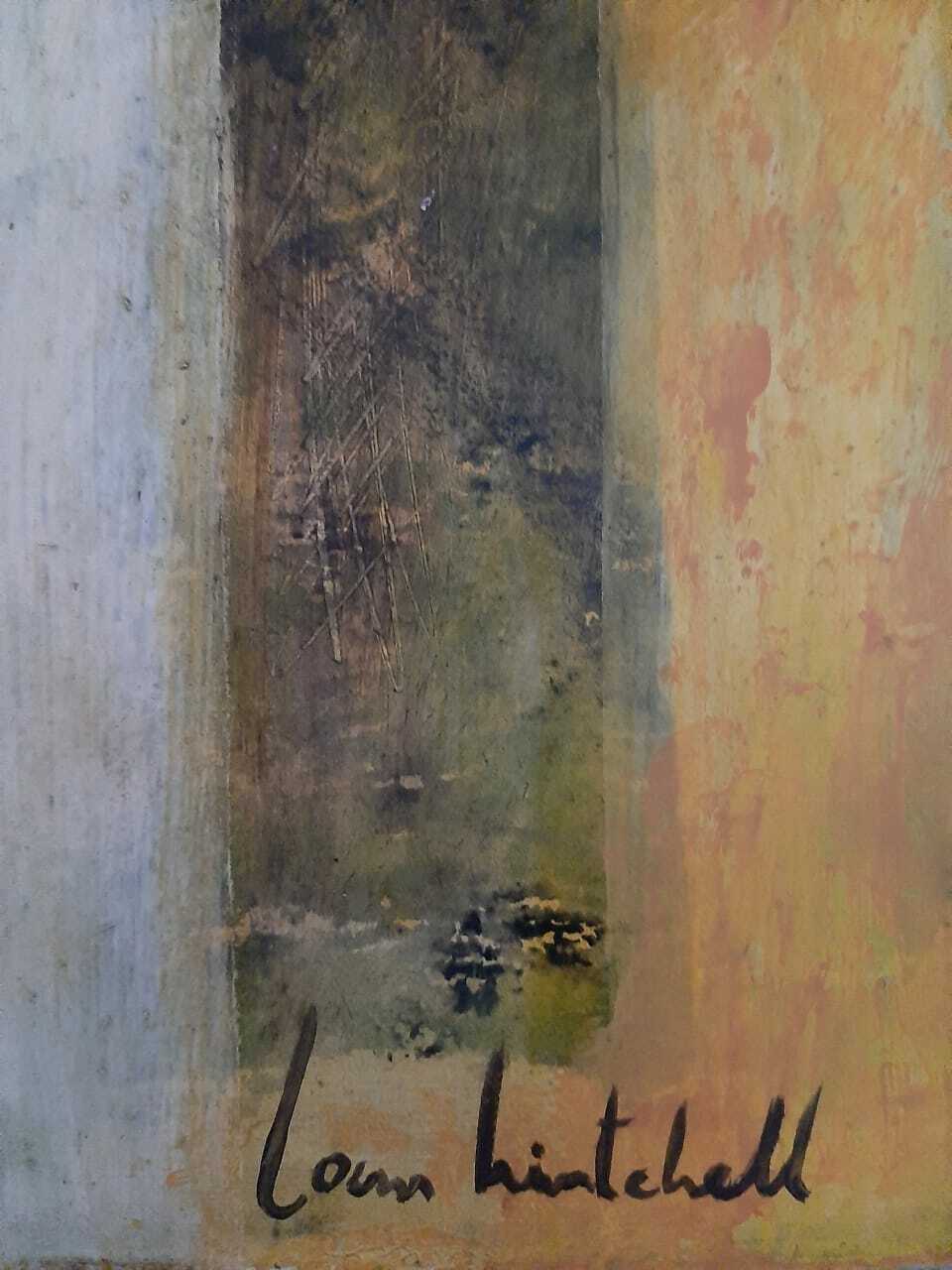 Antique Masonite Board Painting - Style of Joan Mitchell / Signed / Abstract
