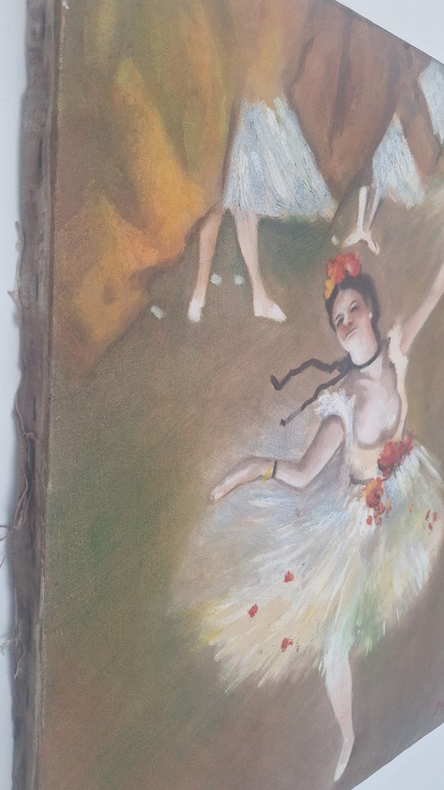 After - Edgar Degas  - Oil canvas painting / Contemporary / Signed