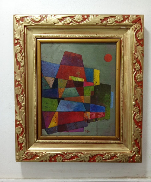 AFTER PAUL KLEE- Oil Canvas Painting / Contemporary / Signed