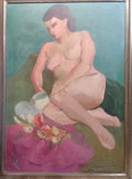 Suzanne Valadon "Style of" Woman Nude Art Oil painting