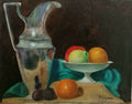 FINE Style of Paul Cézanne - Antique Composition Oil Canvas / Signed 