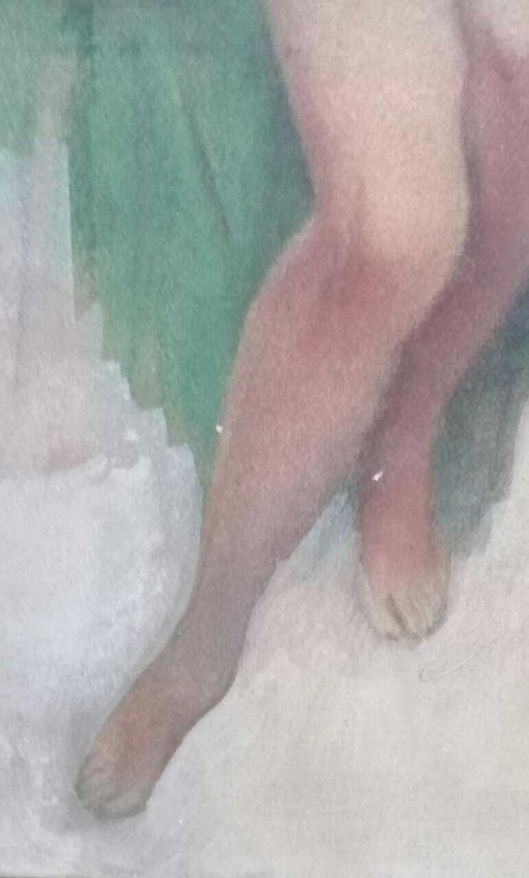 FINE ART - Aristide Maillol - Oil Canvas painting / Signed /  Female Nude / A1