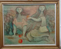 Mario Carreño Vintage Oil Canvas Painting - "Manner of "Cuban-Chilean
