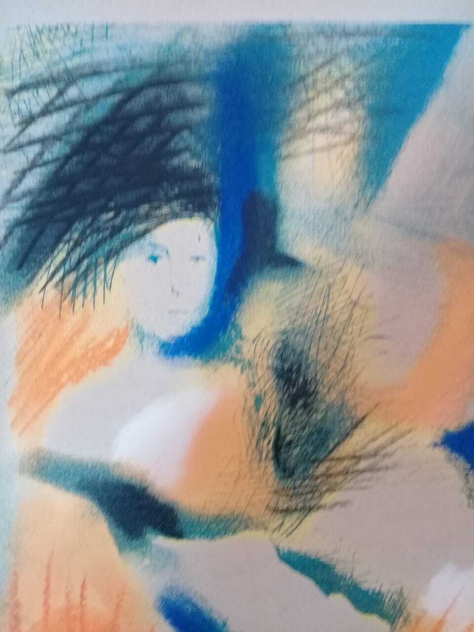 FINE ART by Marlene Garcia - Antique engraving P/A Signed  - UNIQUE!