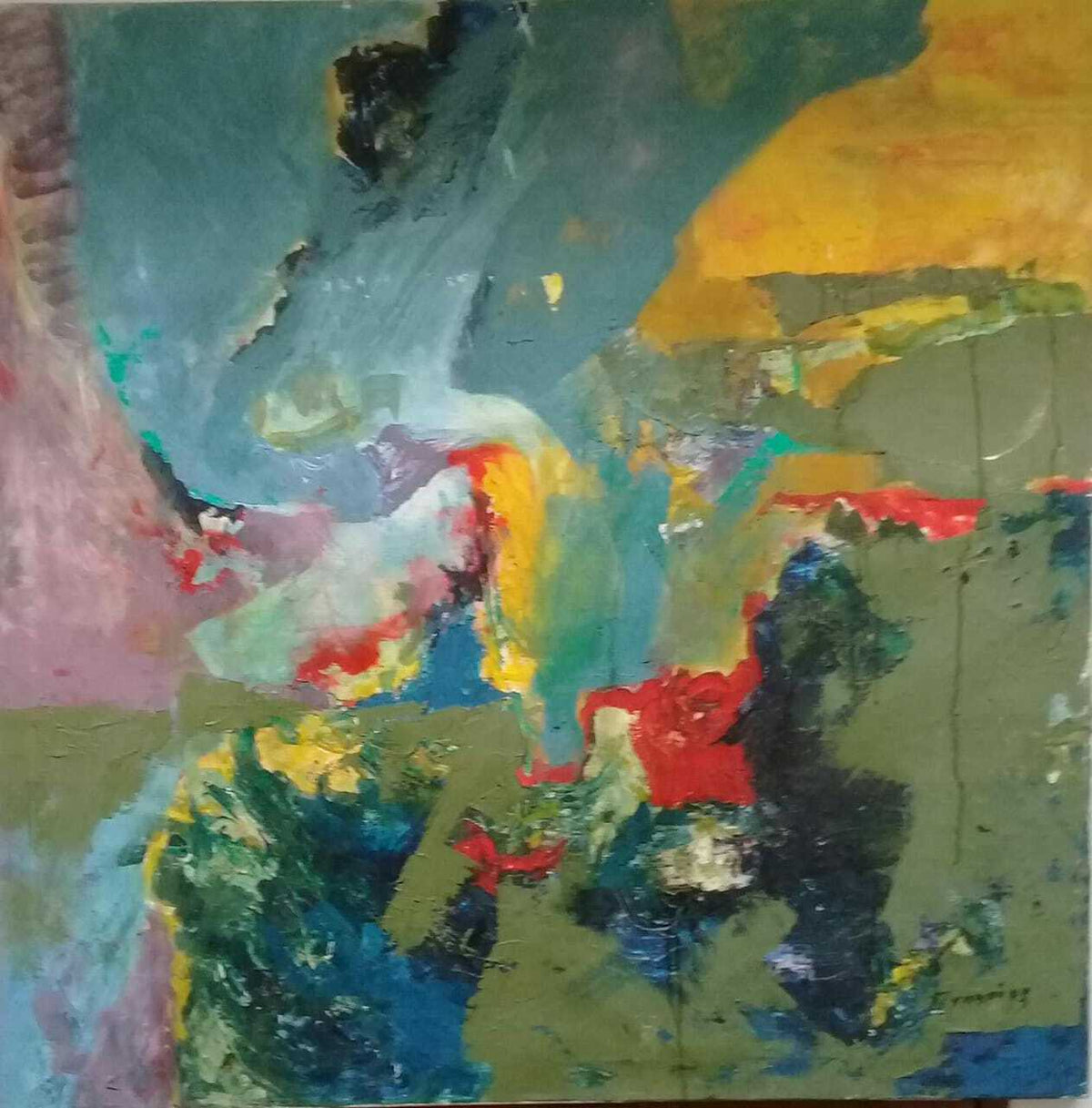 ORIGINAL: Dupliy Sergey - Antique Oil Canvas painting / Amazing Composition 