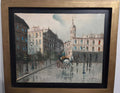 RARE Oil Painting "Post-Impressionism"  / Signed / circa 1960s