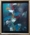FINE ART Piece by Alberto Dávila - Abstract Expressionism 1964 / Oil Masonite