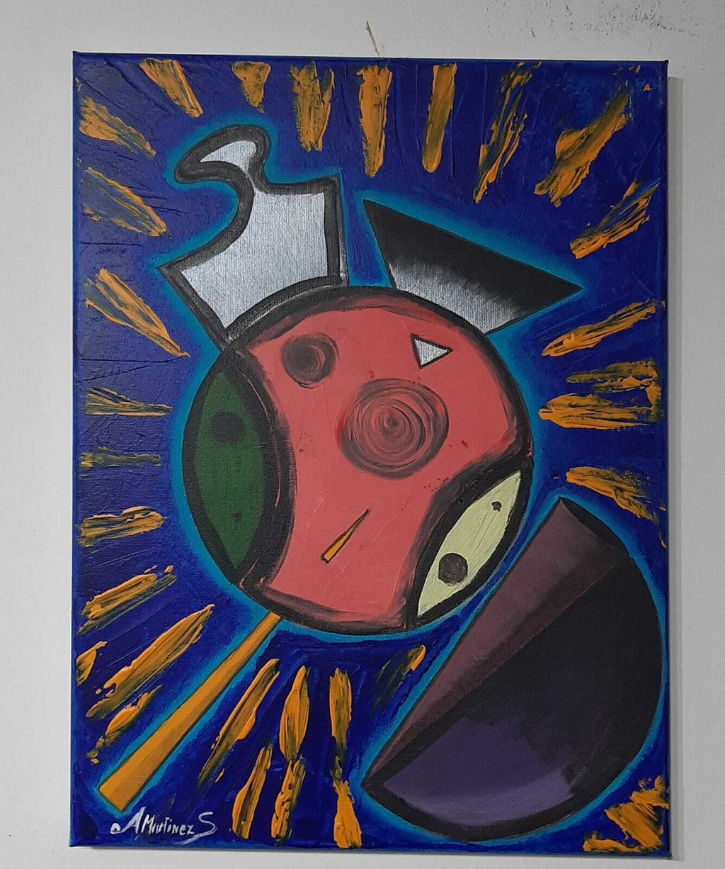 A.Martinez - OIL ON CANVAS PAINTING / ABSTRACT / FINE ART