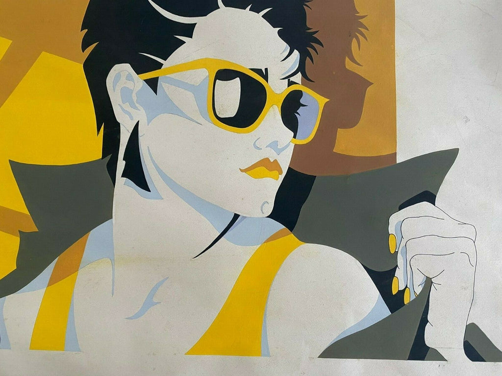 Original Style of Patrick Nagel (1945-1984) Acrylic Painting / Art Appraisal