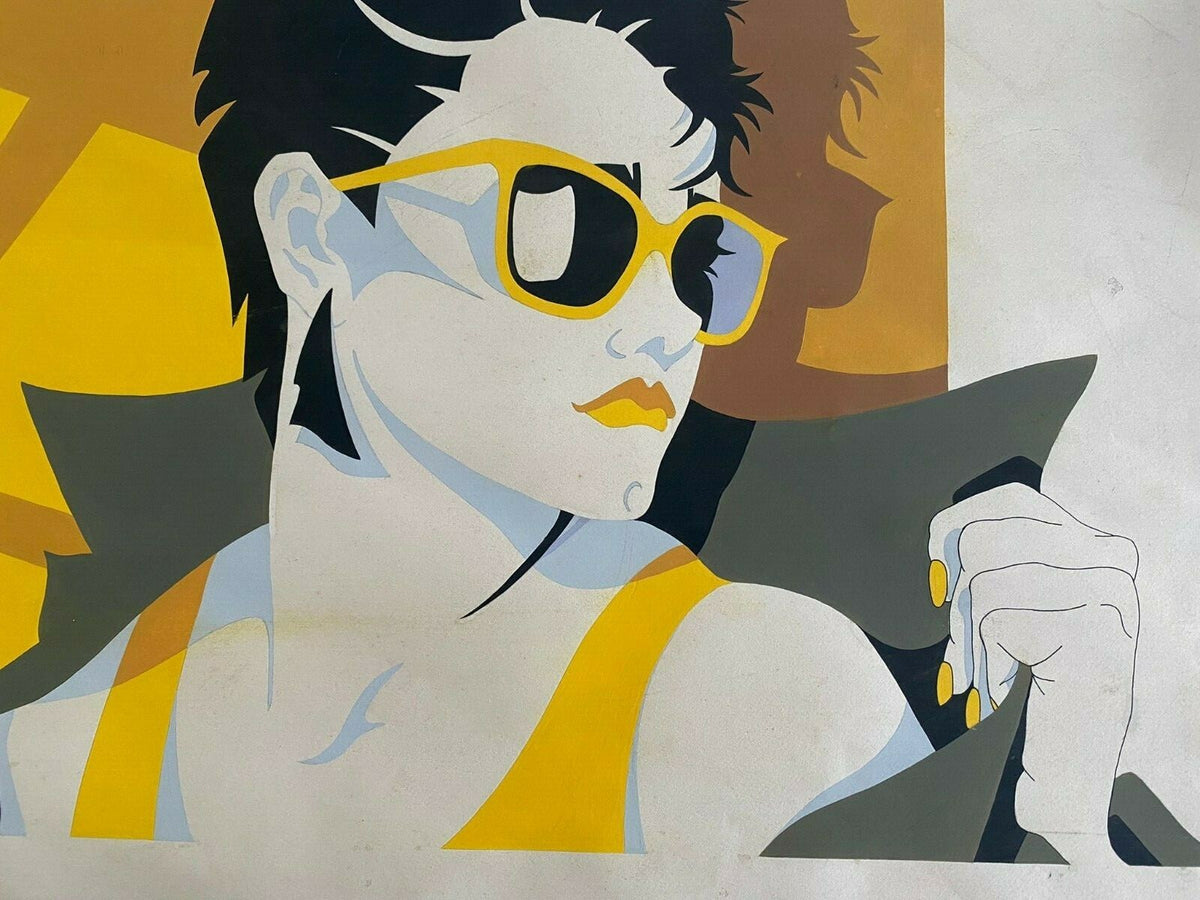 Original Style of Patrick Nagel (1945-1984) Acrylic Painting / Art Appraisal