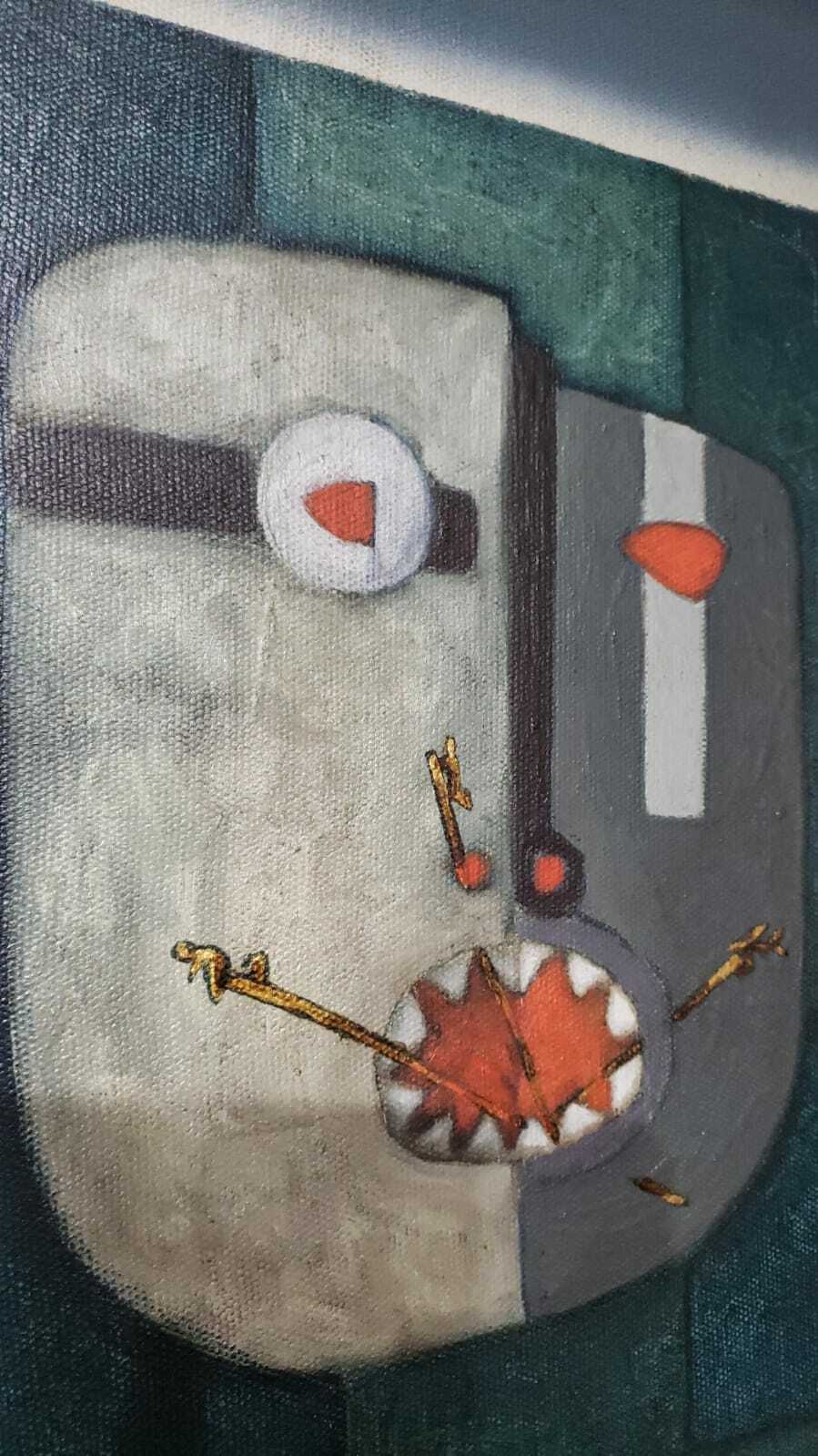 Original Oil Painting - Spanish Master:  Eduardo Arroyo (1937 - 2018)