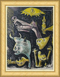 Pablo Picasso -  "Engraving on Cardboard" Colored - After