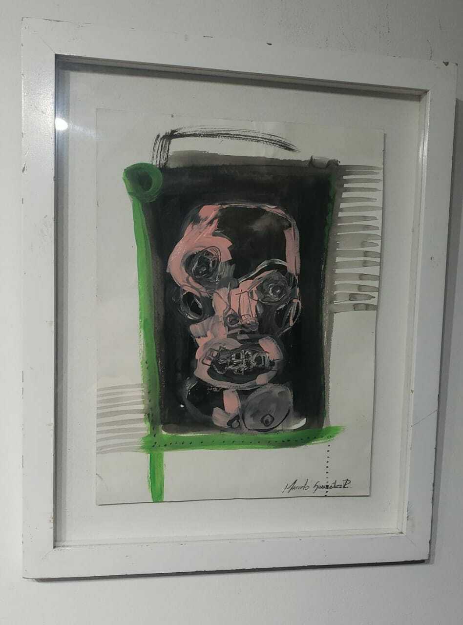 Contemporary / Oil cardboard Signed by Artist Marcelo / A1
