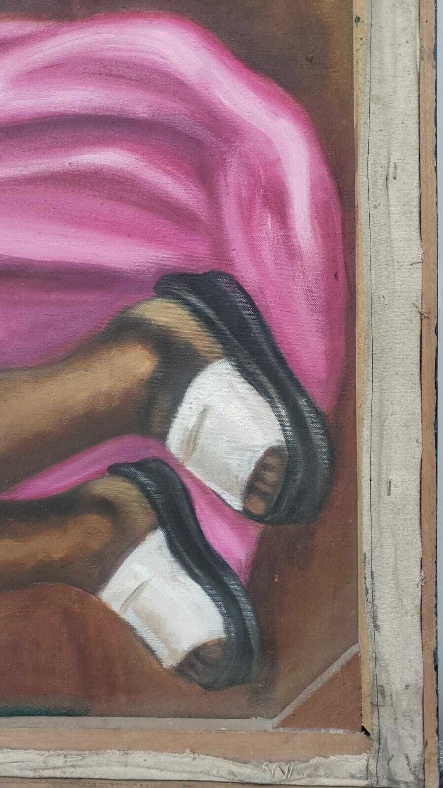 FINE ART Surrealism Oil canvas / Signed  / Unique piece / Art Masterwork