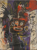 JEAN MICHELLE-BASQUIAT - Oil Canvas Board / Signed / Style of