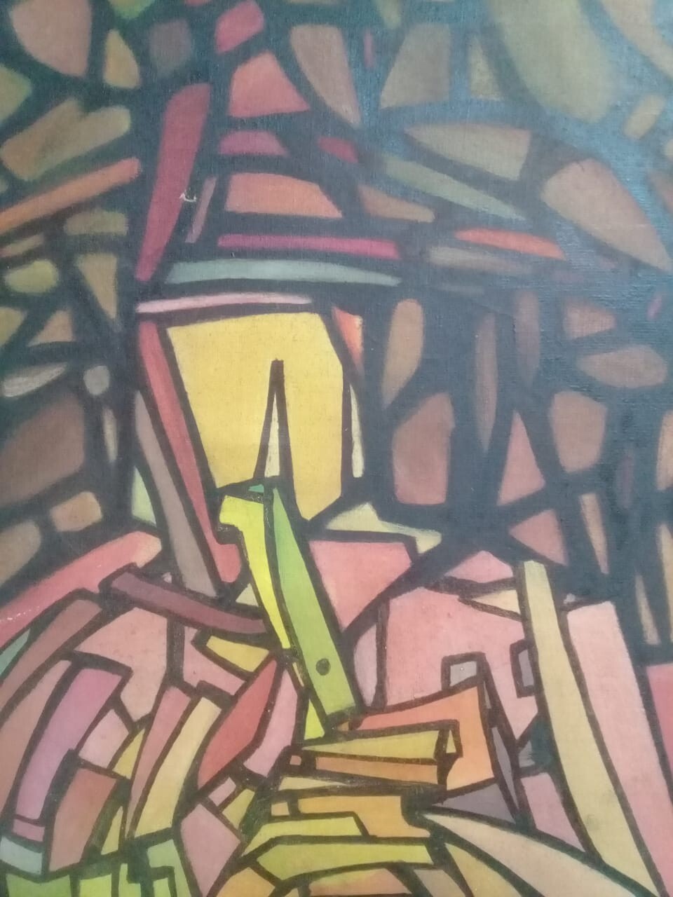 Amazing contemporary cubism: Alejandro Gonzales APU-RIMAK - Oil Canvas Painting
