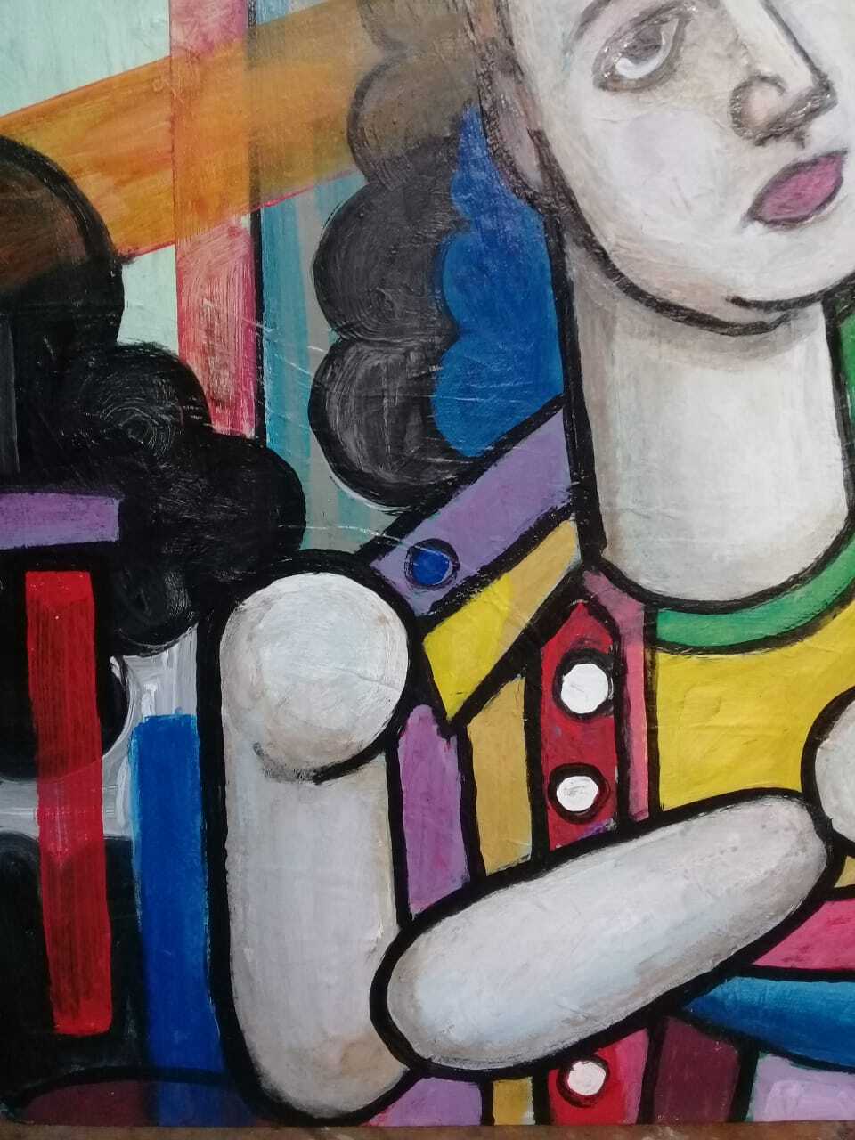 Fernand Léger - Antique Oil Canvas Painting - Signed /  "L'équilibriste" UNIQUE