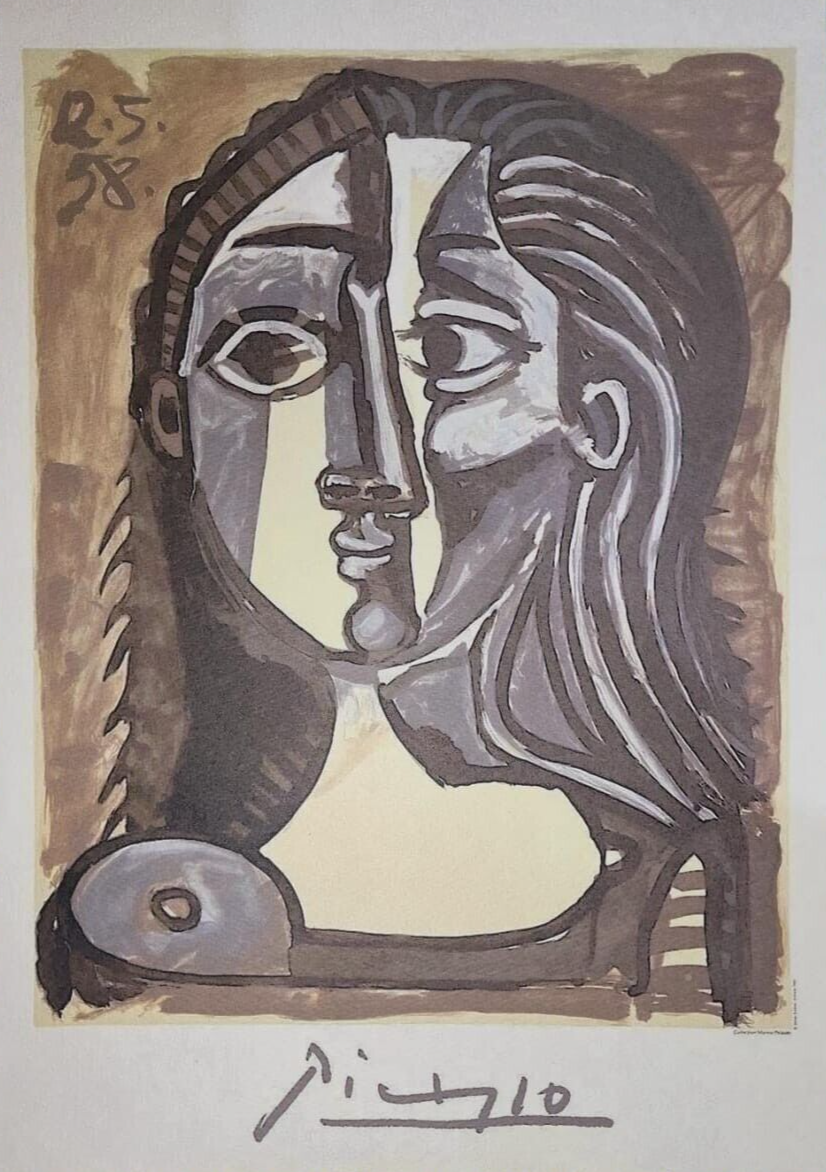 Antique Master Painter "Picasso" / Lithograph Silkscreen / Amazing Art