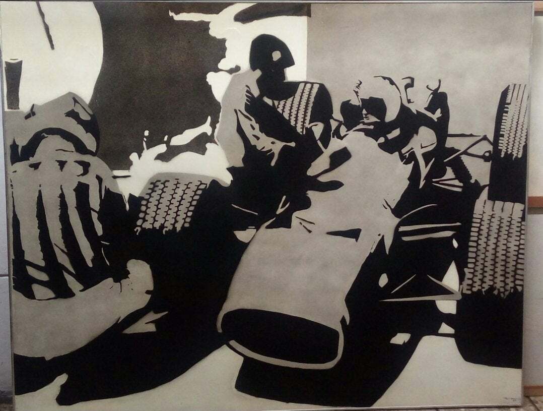 POP ART 1969 - LUIS ZEVALLOS HETZEL (1933 - 2022) Oil Masonite