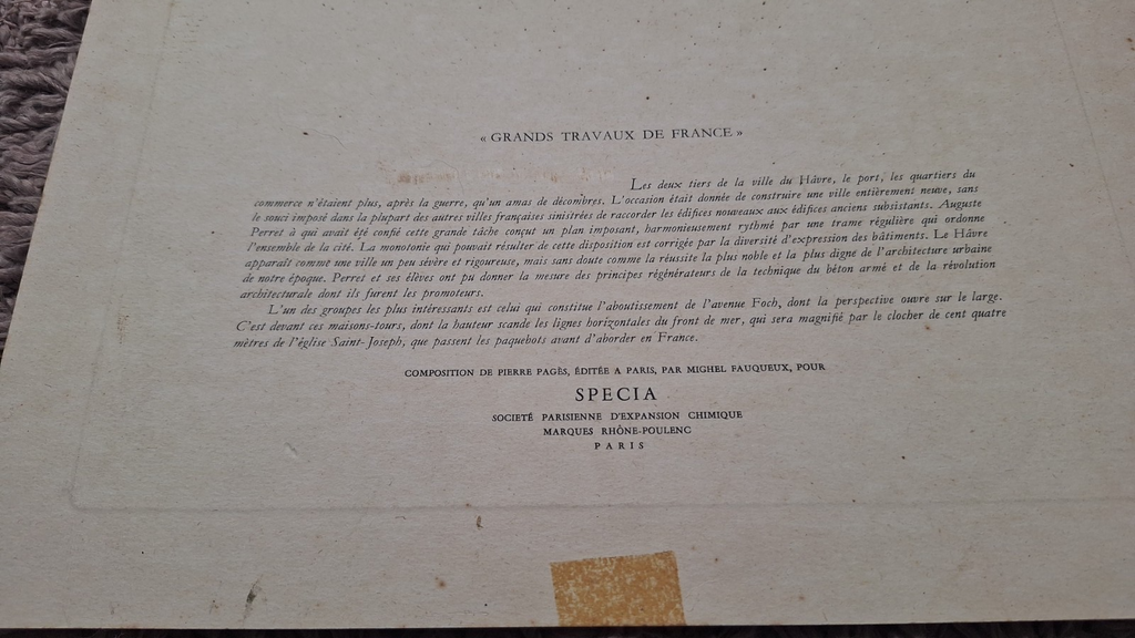 LA PORTE OCEANE - FRENCH COLORED ENGRAVING