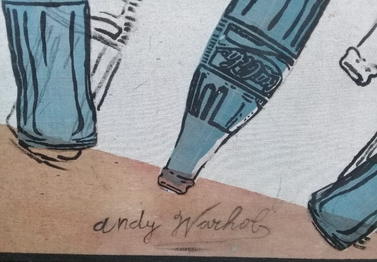Contemporary Oil Painting Andy WARHOL - Super Rare "Coke"