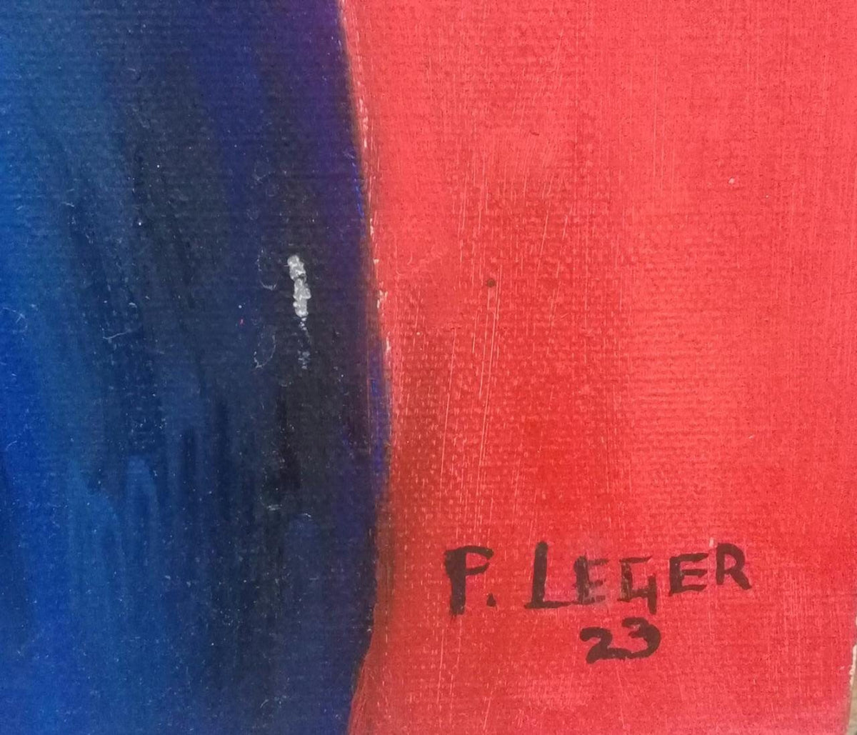 Fine Art - Fernand Leger - Amazing Oil Canvas Board  Painting - Signed
