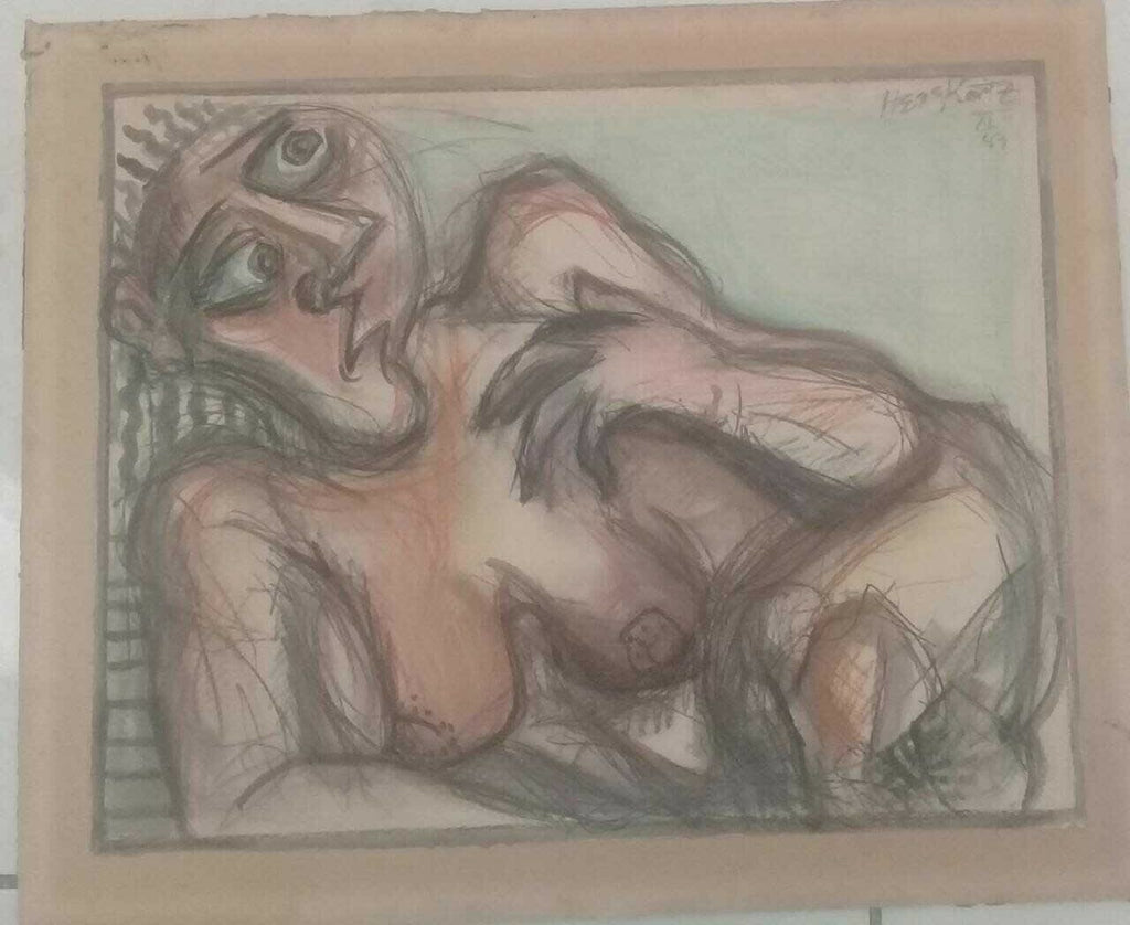 FINE Oil Painting Nude - David Herskovitz ( Américan Artist ) Paper Artwork