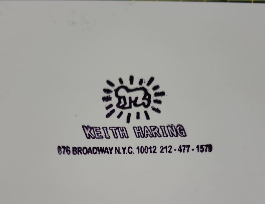 FINE American Master - Keith Haring  - Silkscreen  painted / Stamp / Signed