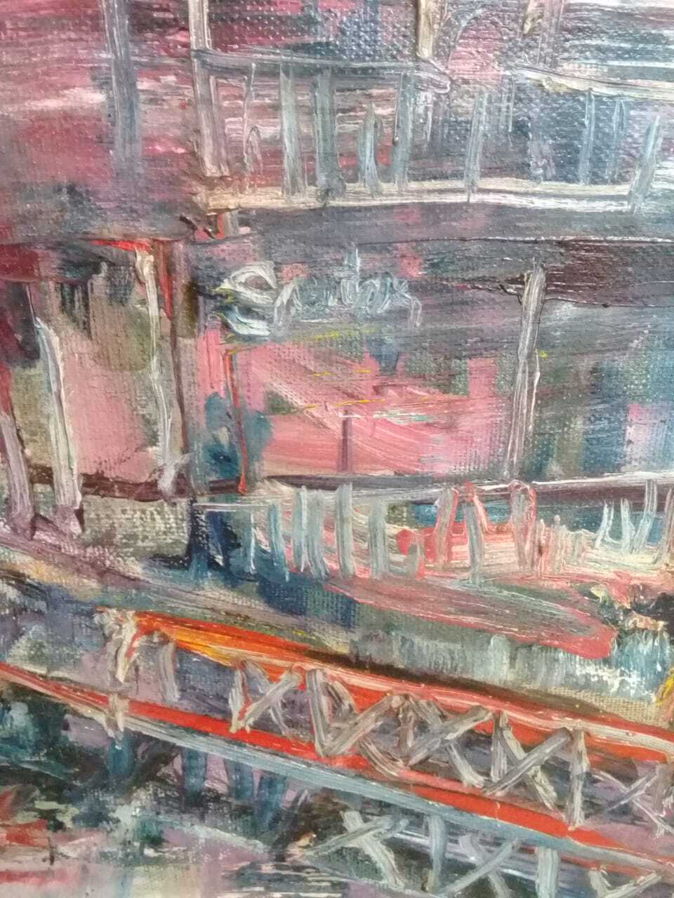 Argentina Master "Quinquela Martin" - Oil Painting - Manner of