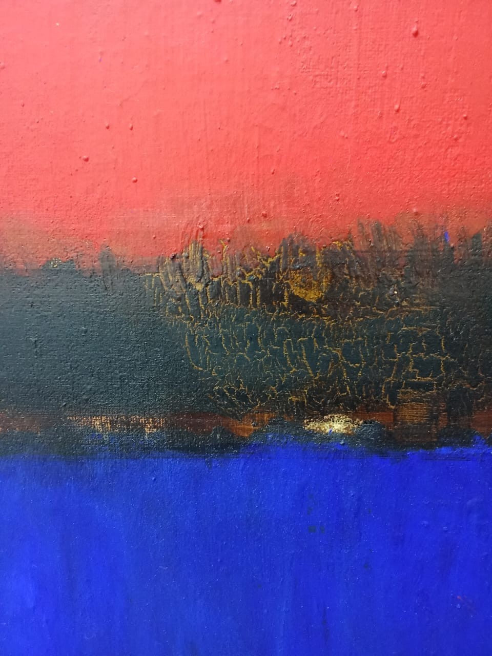 Contemporary Oil Canvas painting - After Mark Rothko / Signed / Unique