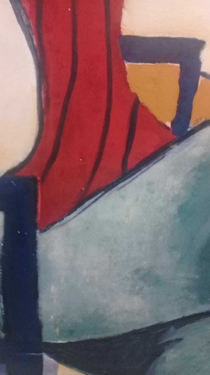 PABLO PICASSO - Antique Oil Canvas "In the Manner of " RARE