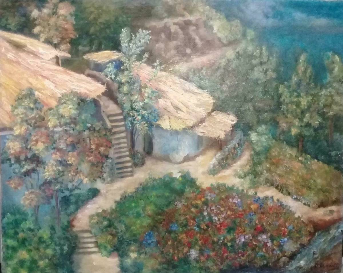 Original Fine Art - Oil Canvas Painting / Landscape 