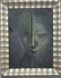 Extraordinary Antique RARE Portrait Painting By Quino - Oil on Wood / Signed