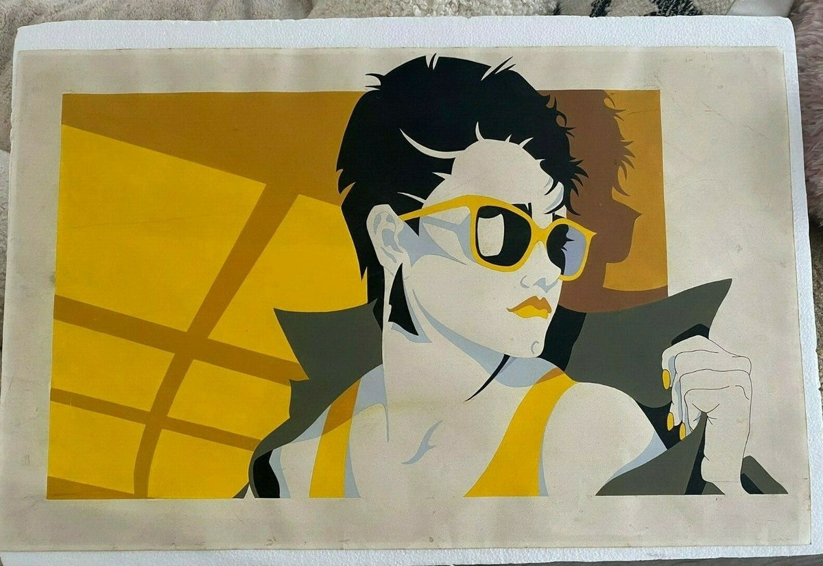 Original Style of Patrick Nagel (1945-1984) Acrylic Painting / Art Appraisal