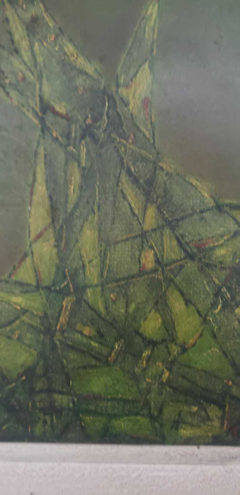 FINE: TERESA BROWN - Antique Oil Painting / Abstract expressionism / AMAZING