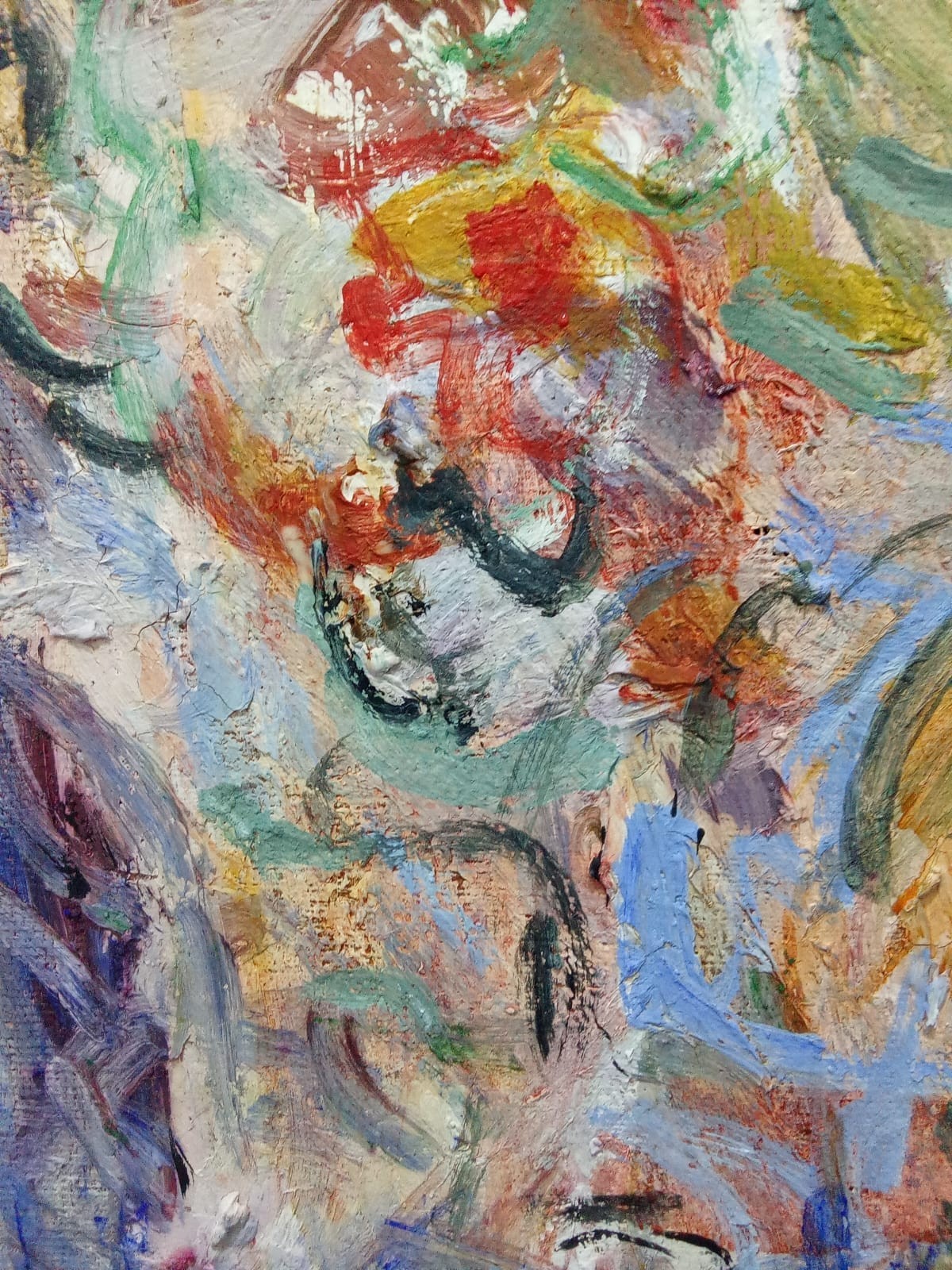 Amazing Contemporary Oil Canvas Painting "Still Life" Attributed Gazbia Sirry