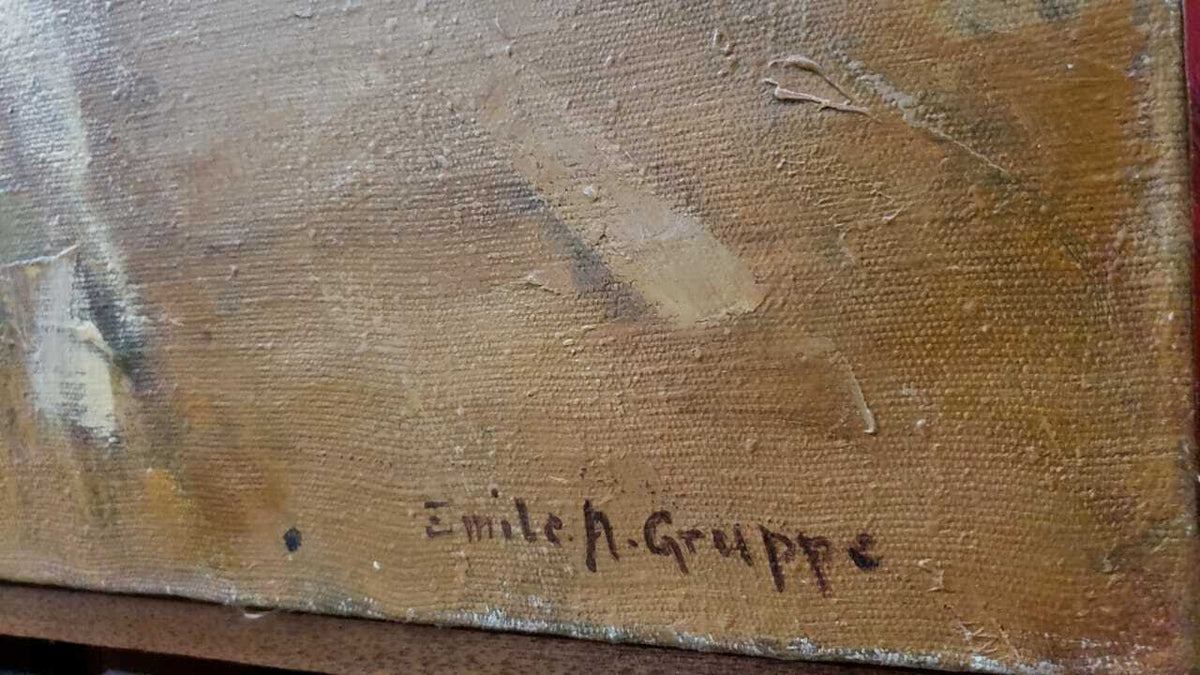 Style of Emile Albert Gruppe - Oil canvas / SIGNED /  landscape