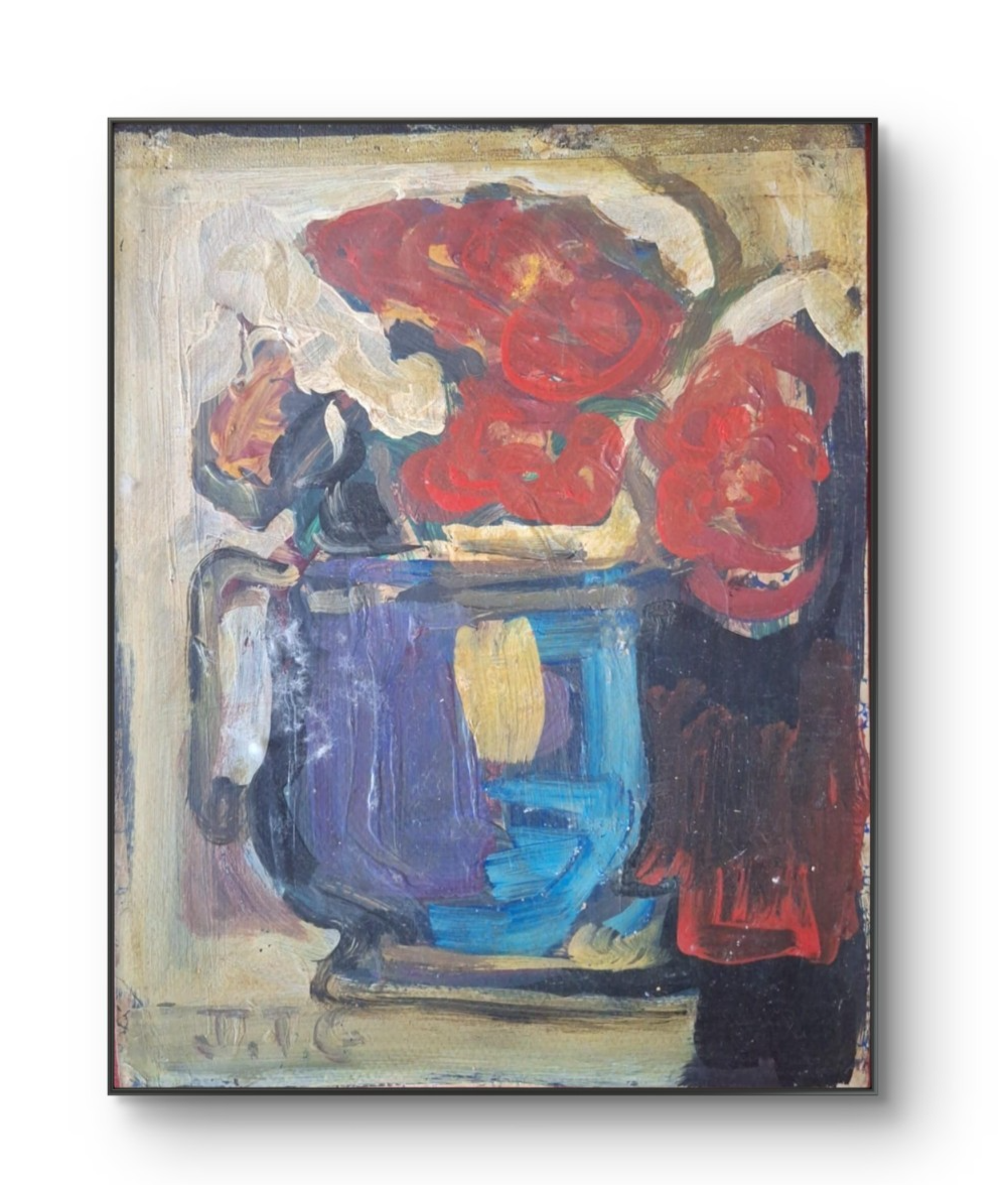 Contemporary Style of JOAQUIN TORRES-GARCIA - Oil Painting / Signed