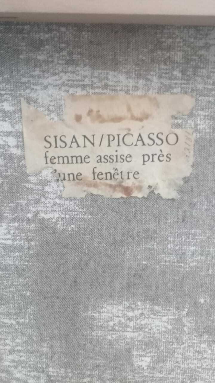 PABLO PICASSO - Antique Oil Canvas "In the Manner of " RARE